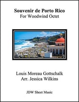 ***ORDER DIRECT FROM PUB***Souvenir De Porto Rico 2 Oboes, 2 Clarinets, 2 Horns and 2 Bassoons Octet cover